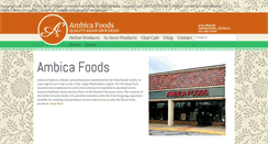 Desktop Screenshot of ambicafoods.com